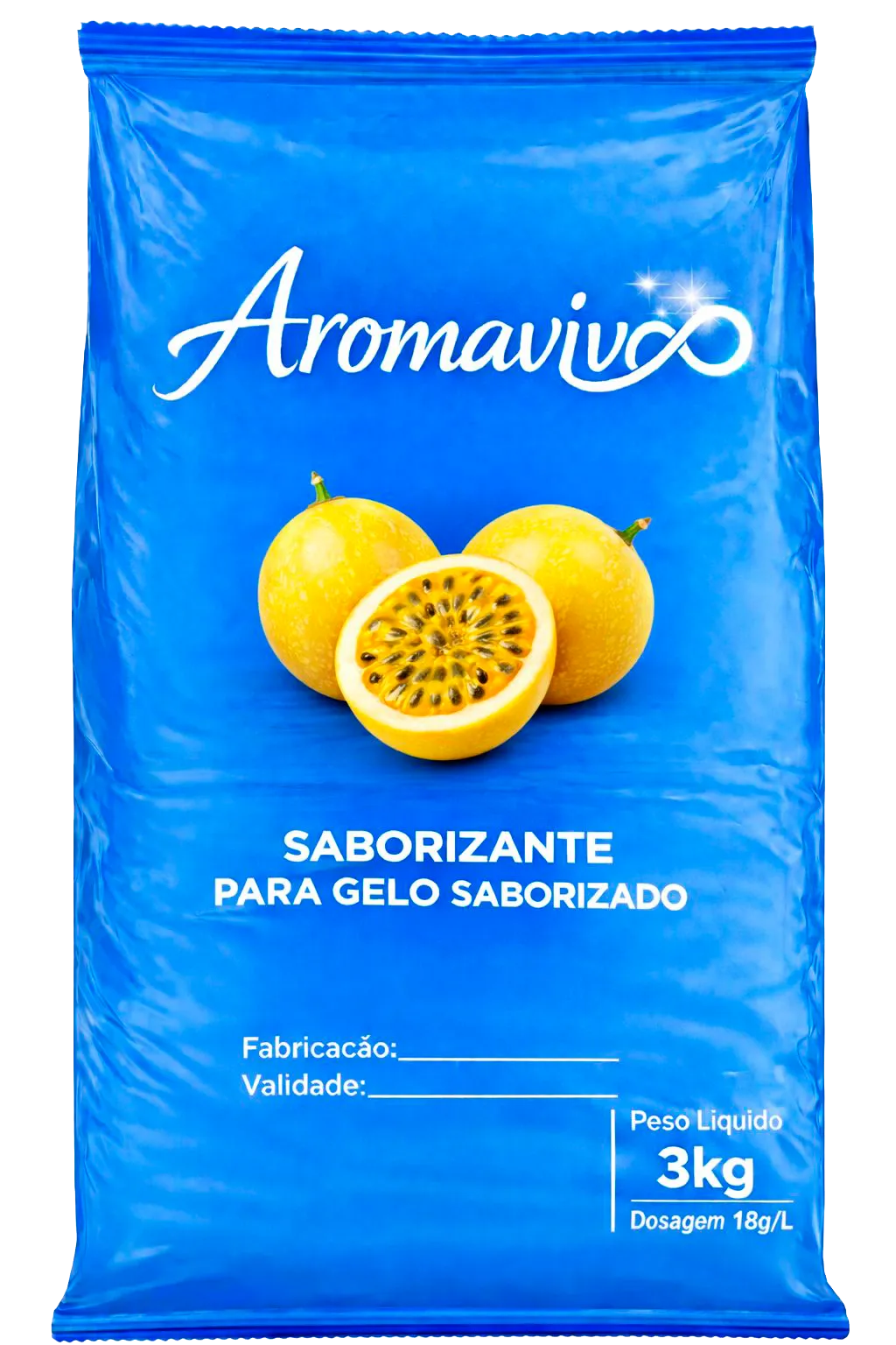 Saborizante Aroma Vivo sabor Maracujá — Embalagem 3kg