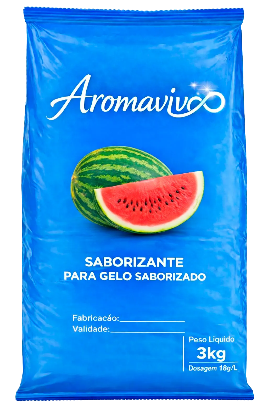 Saborizante Aroma Vivo sabor Melancia — Embalagem 3kg