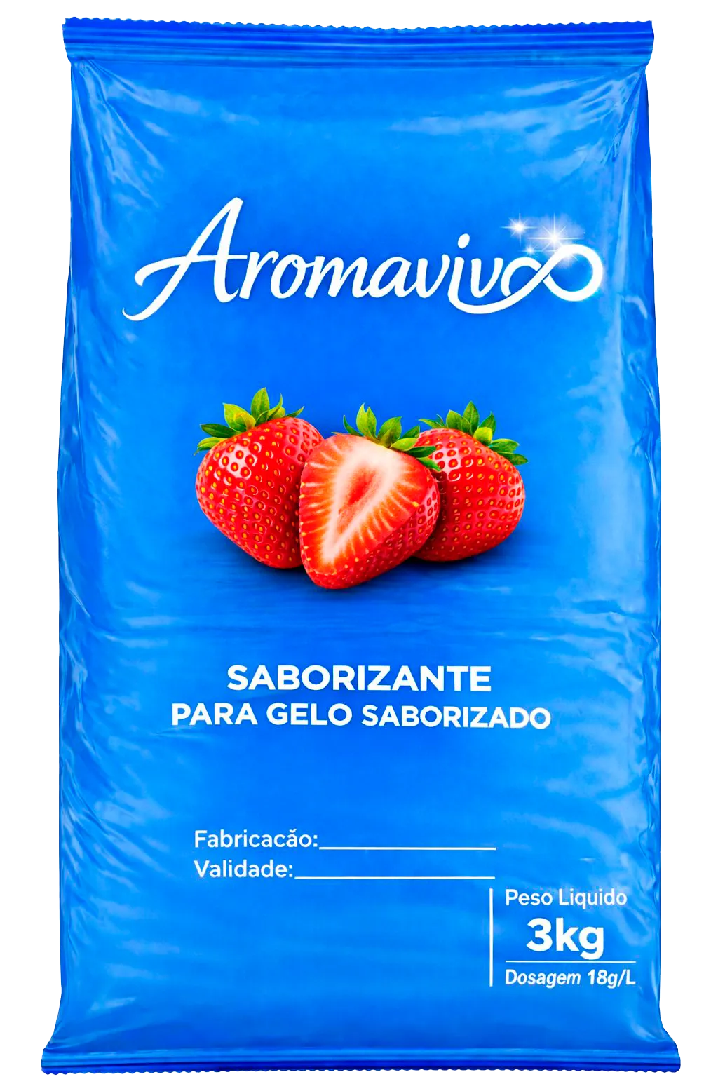 Saborizante Aroma Vivo sabor Morango — Embalagem 3kg